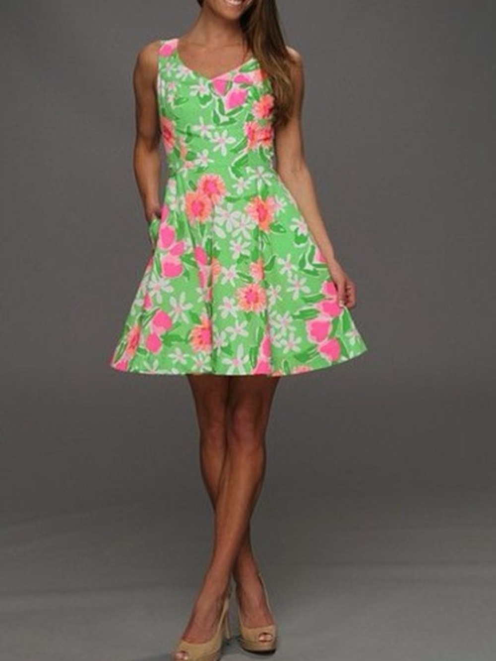 Lilly Pulitzer Freja Fit&Flare Dress in Everything Nice print women’s size 6